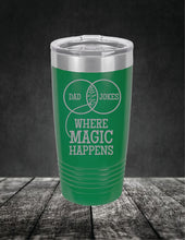 Load image into Gallery viewer, Where the Magic Happens Dad Jokes Diagram